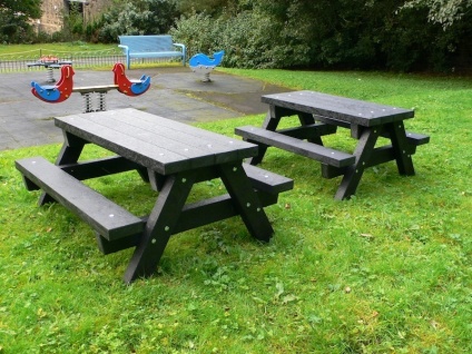Ribble Junior Picnic Table - Recycled Plastic - Heavy Duty
